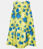 Marni Floral-print cotton midi dress