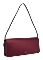 Victoria Beckham Dorian East-west Satin Clutch - Burgundy - One Size