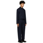 BED J.W. FORD Navy Wool Western Jumpsuit