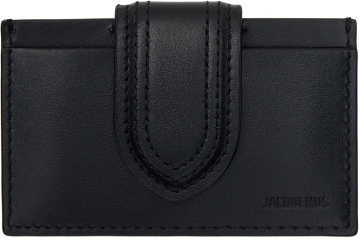Photo: JACQUEMUS Black 'The Bambino' Card Holder
