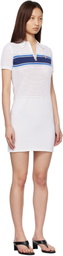 Casablanca Off-White Striped Mesh Minidress