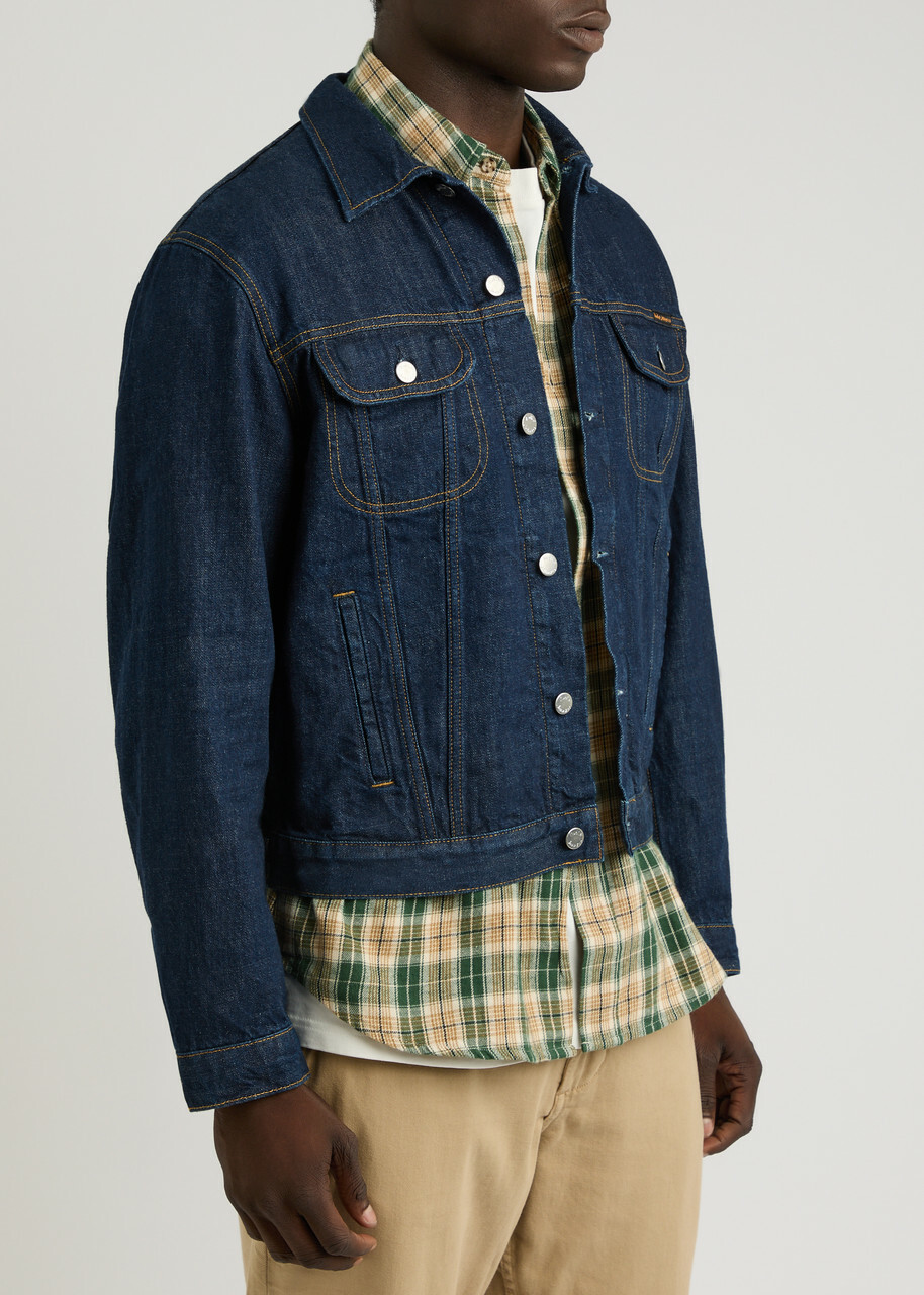 Nudie Jeans Danny 40s Redcast Denim Jacket Dark Blue