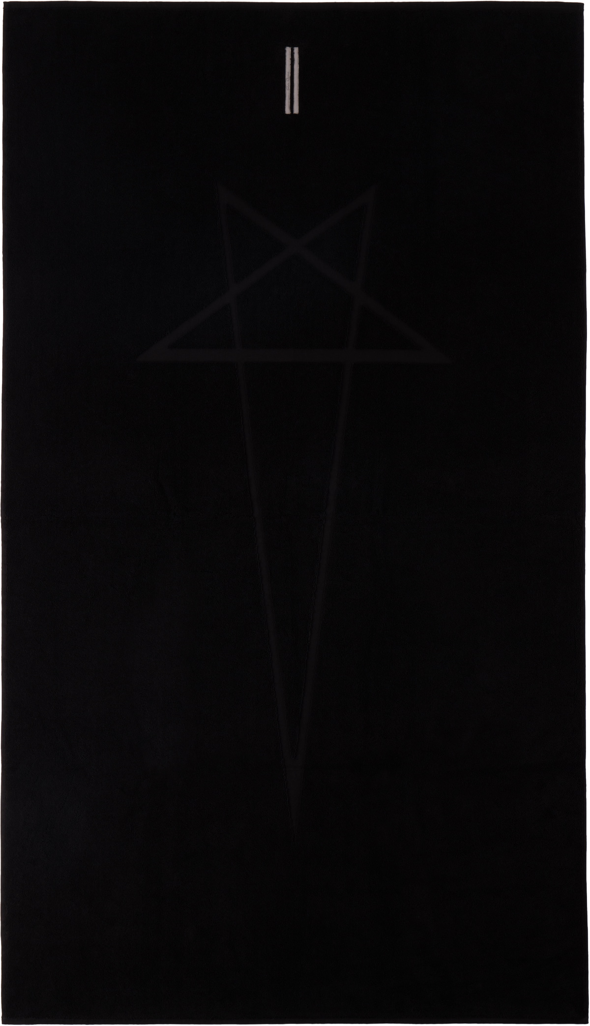 Rick Owens Black Beach Towel