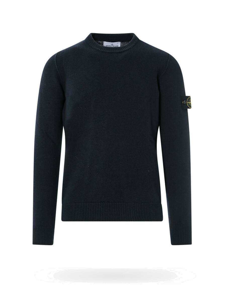 Stone Island Kids Boys Sweater In Light Blue 3