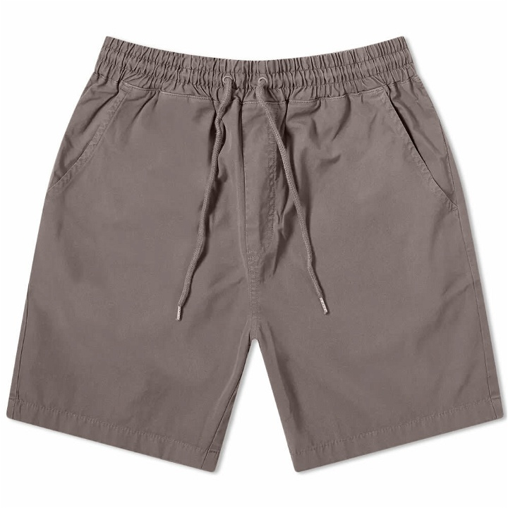 Photo: Colorful Standard Men's Classic Organic Twill Short in Storm Grey