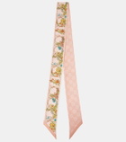 Gucci Floral silk twill scarf