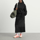 Gramicci Women's Patchwork Fleece Midi Skirt in Black
