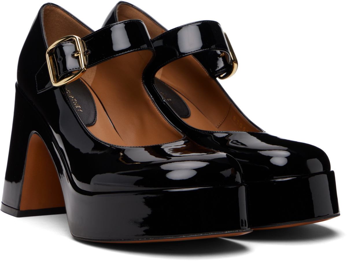 Stella McCartney Black Patent Mary Jane Heels