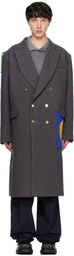 Charles Jeffrey LOVERBOY Gray Tailored Coat