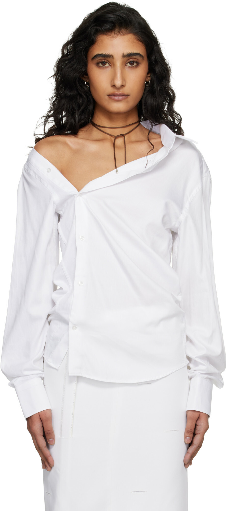 HODAKOVA White Asymmetric Shirt