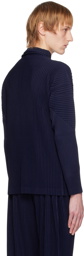 Homme Plissé Issey Miyake Navy Basics Turtleneck