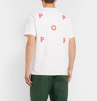 Pop Trading Company - Logo-Print Cotton-Jersey T-Shirt - White
