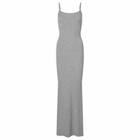 SKIMS Women's Soft Lounge Long Slip Dress in Heather Grey