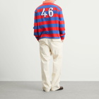 Bode Men's Clubhouse Rugby Shirt in Red