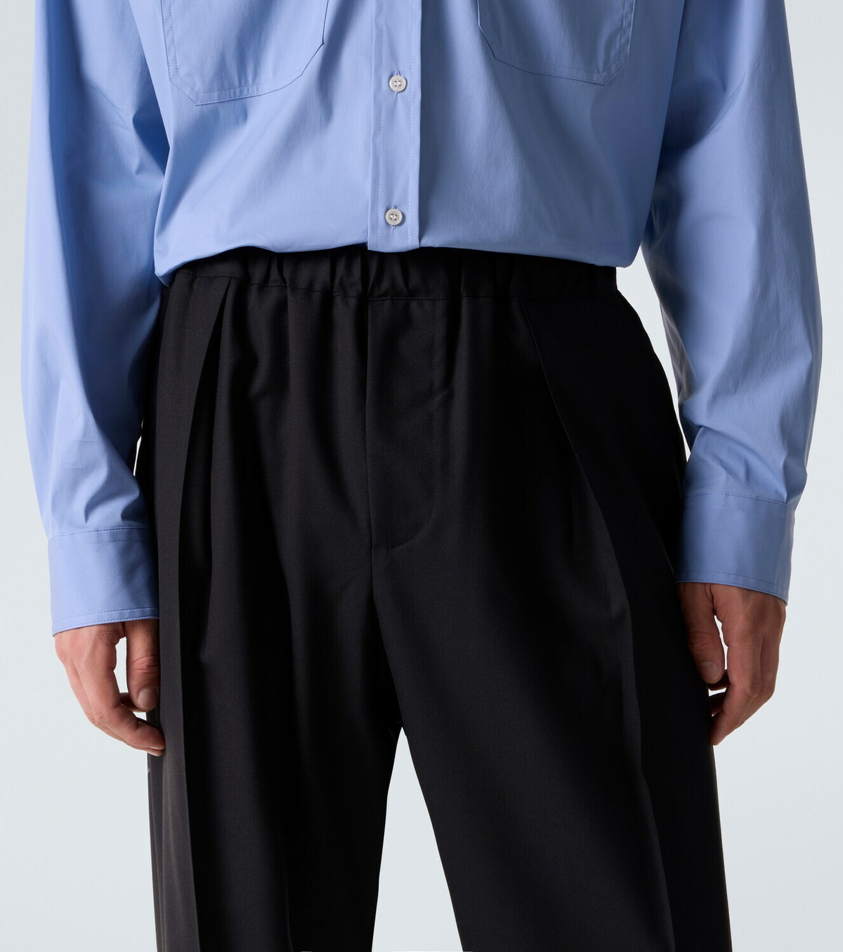 Plan C Wool wide-leg pants