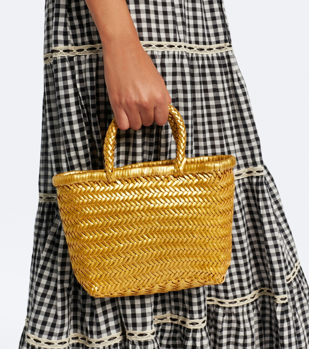 Rixo x Dragon Diffusion Lysia leather top-handle bag