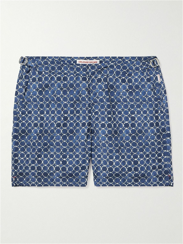Photo: Orlebar Brown - Bulldog Printed Recycled Swim Shorts - Blue