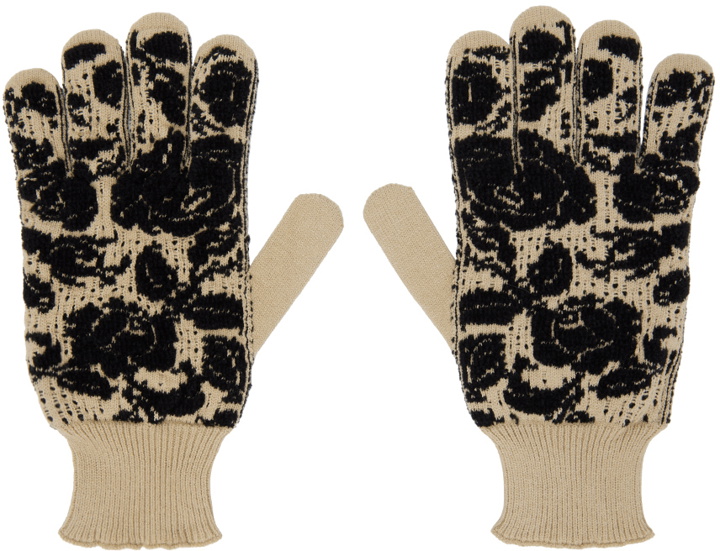 Photo: Ernest W. Baker Tan & Black Rose Gloves