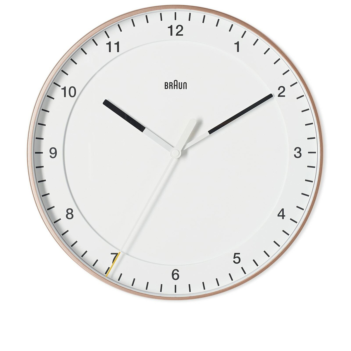 Braun Large Wall Clock in Pink/White