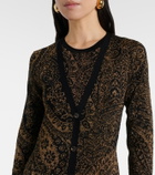 Etro Paisley wool-blend lamé cardigan
