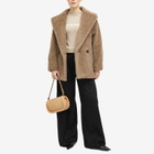 Max Mara Women's Espero Short Teddy Coat in Sand