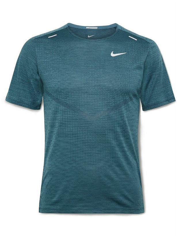 Photo: Nike Running - Recycled Dri-FIT ADV Techknit Ultra T-Shirt - Green