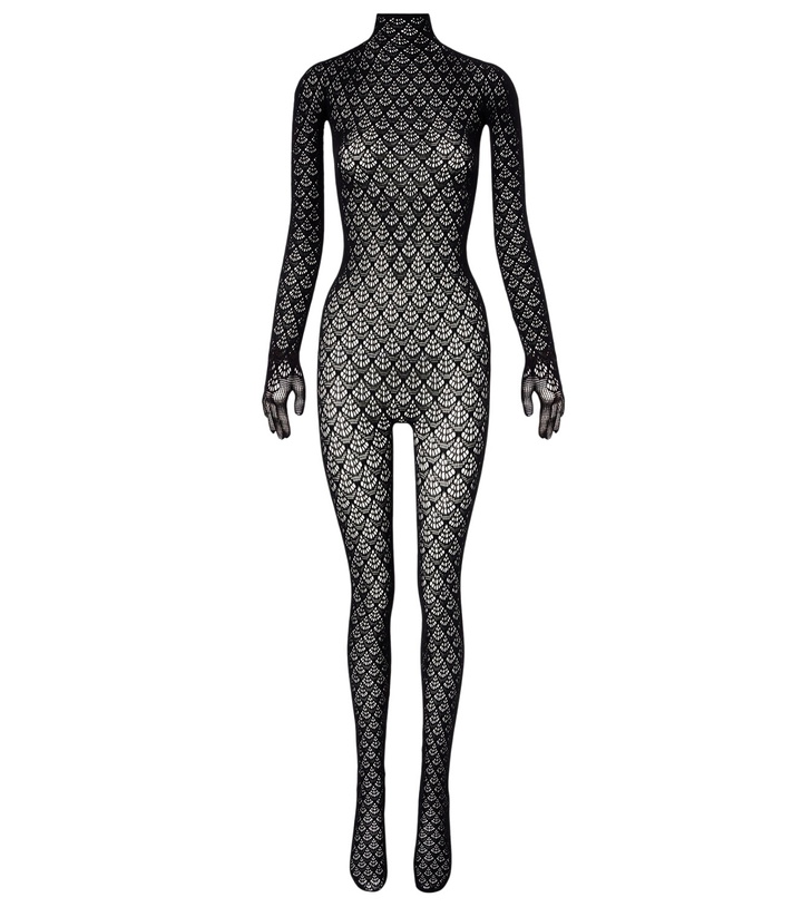 Photo: Wolford Mermaid cutout open-knit catsuit