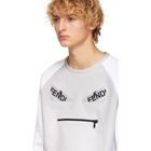 Fendi Grey and White Bag Bugs Sweatshirt