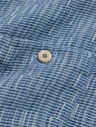 Folk - Patch Basketweave Cotton Overshirt - Blue