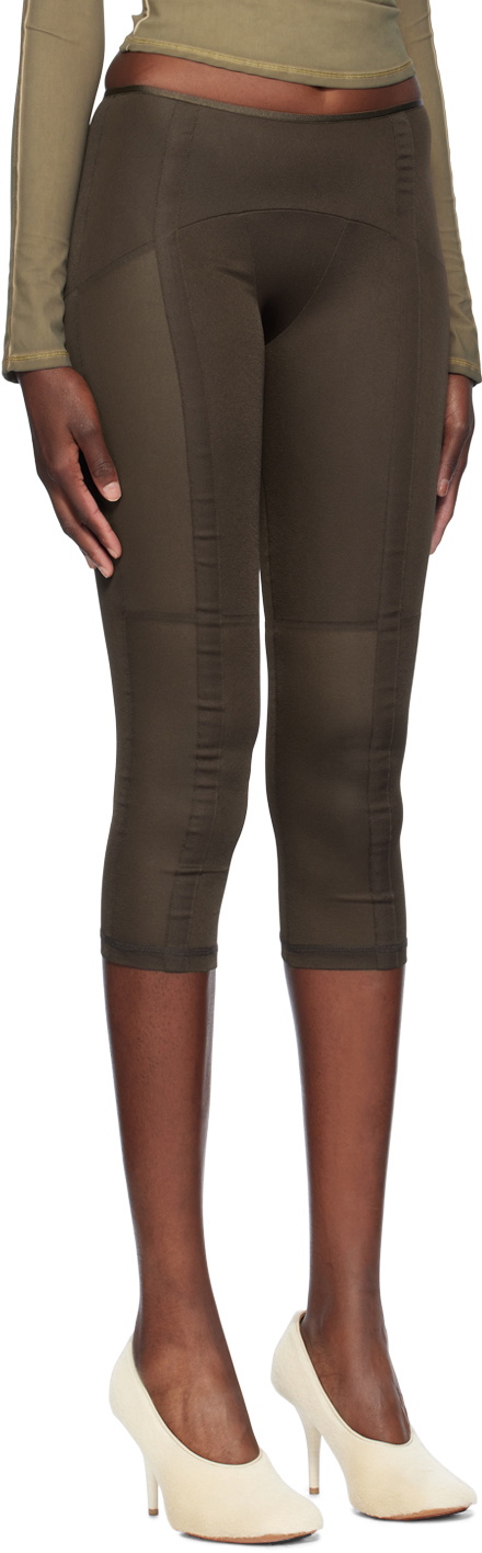 KNWLS Brown Grace Capri Leggings