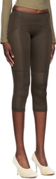 KNWLS Brown Grace Capri Leggings