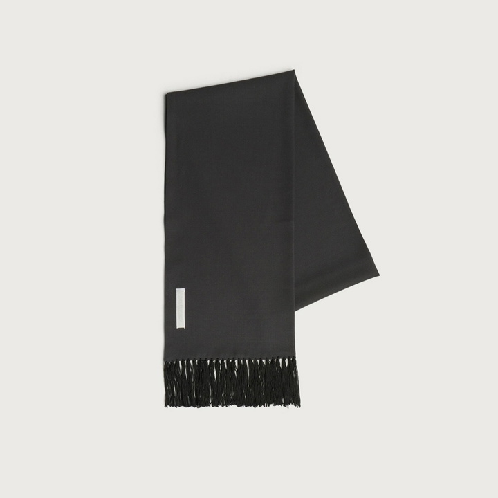 Photo: Our Legacy Women's Suiting Scarf in Char Kinetic Wool 