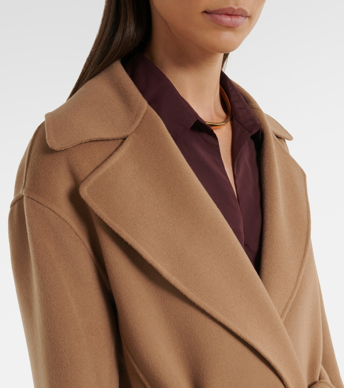 'S Max Mara Virgin wool wrap coat
