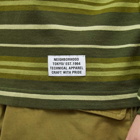 Neighborhood Men's Long Sleeve Border T-Shirt in Olive Drab