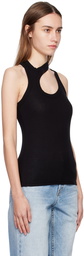 COTTON CITIZEN Black Verona Cut Out Tank Top