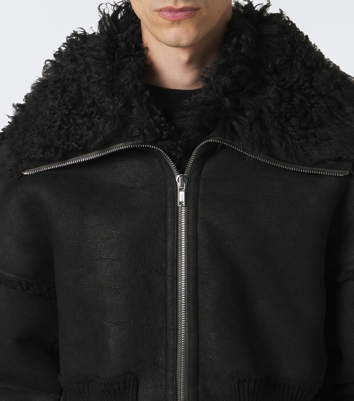 Rick Owens Flight cropped leather jacket Rick Owens