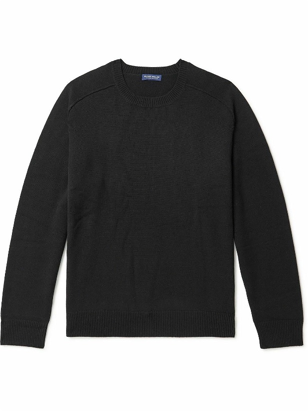 Photo: Peter Millar - Alpine Wool and Cashmere-Blend Sweater - Black