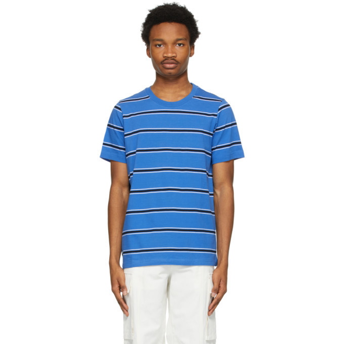 Photo: Marni Three-Pack Blue Striped T-Shirts