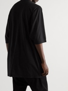 Rick Owens - Jumbo Oversized Logo-Print Cotton-Jersey T-Shirt - Black