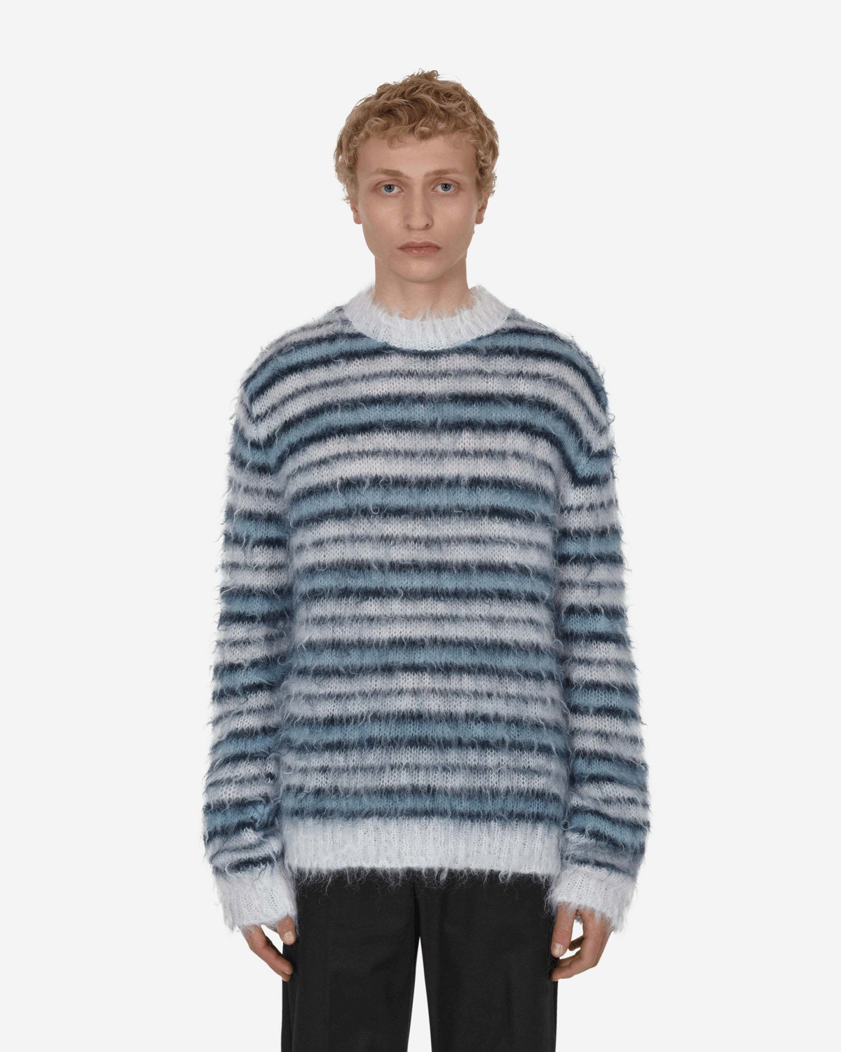 Striped Brushed Mohair Sweater Marni