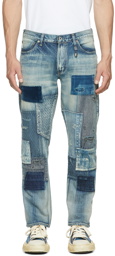 FDMTL Blue Slim Fit Straight CS85 Jeans