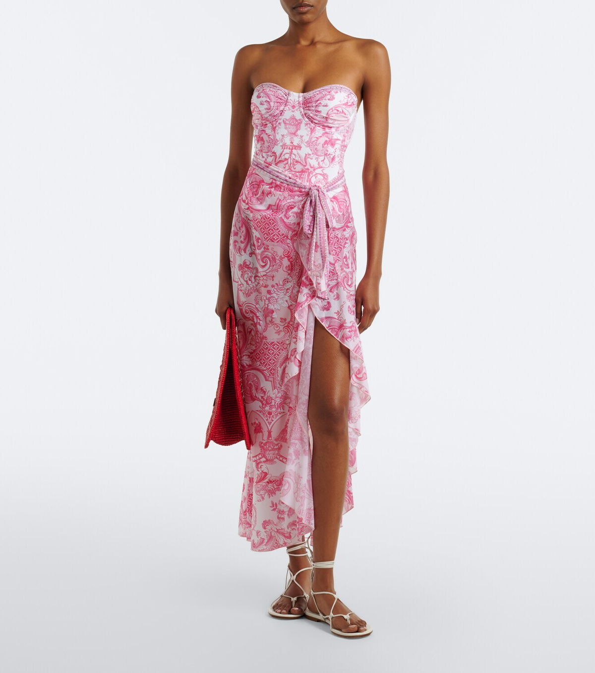 Camilla Printed jersey beach cover-up