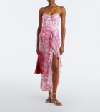 Camilla Printed jersey beach cover-up
