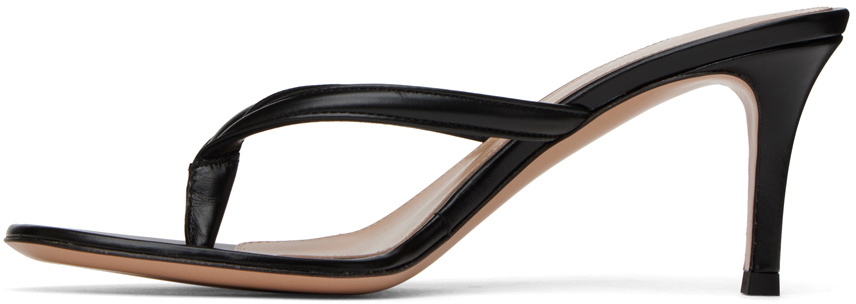 サンダル・ミュール GIANVITO ROSSI Black Leather Calypso Thong Sandals Gianvito Rossi | Calypso 70 tan leather sandals | Savannahs