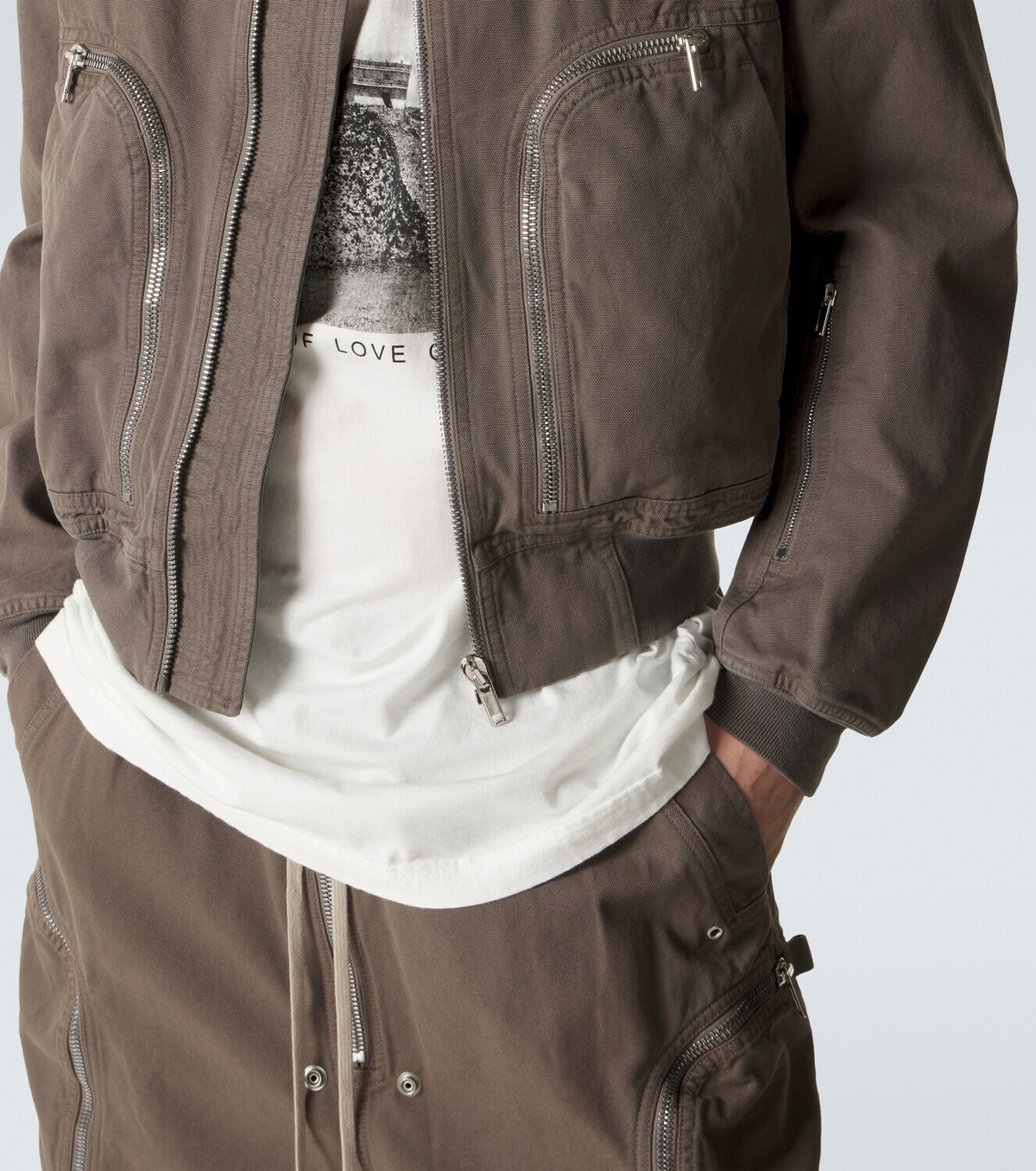 Rick Owens Cotton bomber jacket