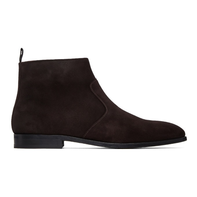 Photo: PS by Paul Smith Brown Suede Mulder Boots