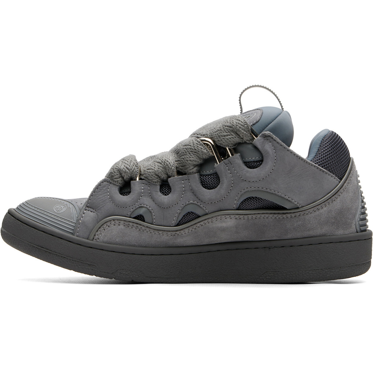 Lanvin Gray Monocolor Curb Sneakers