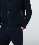 Herno - Hooded cotton-blend cardigan