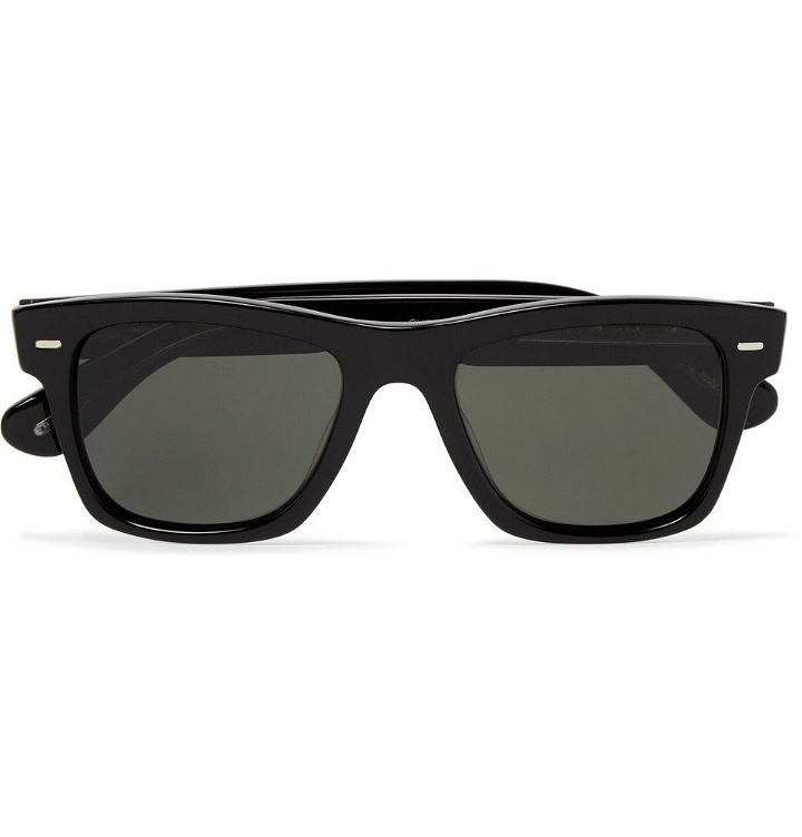 Photo: Oliver Peoples - Oliver Sun Square-Frame Acetate Polarised Sunglasses - Black