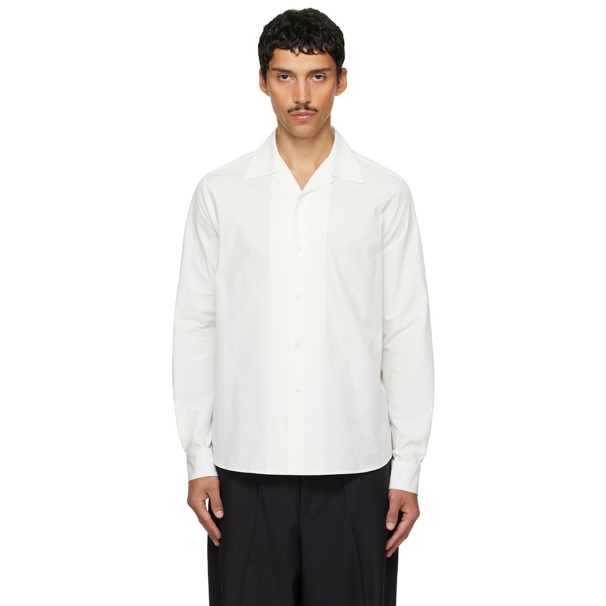 Jil Sander Off-White Camp Collar Shirt